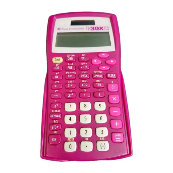 Texas Instruments TI-30X IIS Scientific Calculator with Cover Solar Pink - WORKS - Picture 3 of 8